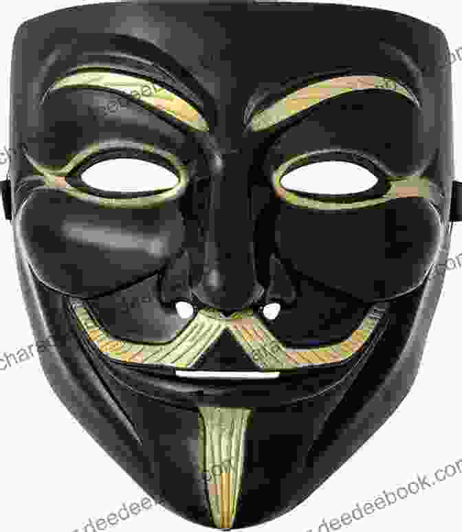 A Black Anonymous Mask, Like Those Used By Guy Fawkes Face And Mask: A Double History