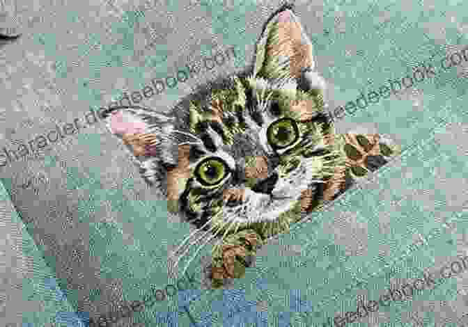 A Close Up Of An Embroidered Cat On A White T Shirt Mini Hoop Embroideries: Over 60 Little Masterpieces To Stitch And Wear