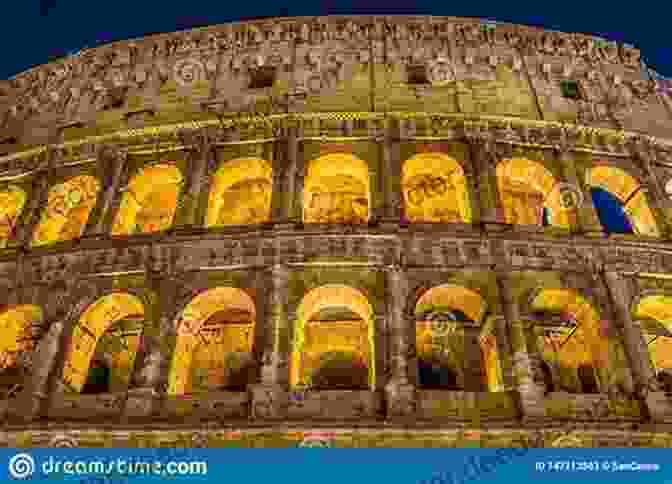 A Majestic View Of The Colosseum, Its Towering Arches Reaching Towards The Sky. Children S Poetry: My Visit To Rome
