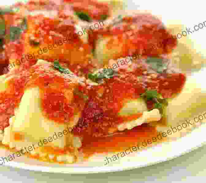 A Plate Of Freshly Made Ravioli Topped With A Rich Tomato Sauce. Taste Of Uruguay: A Food Travel Guide
