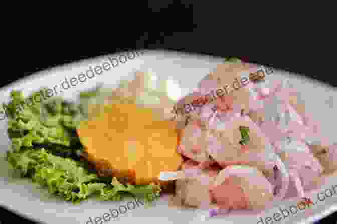 A Tantalizing Dish Of Ceviche, A Peruvian Delicacy That Captures The Vibrant Flavors Of South American Cuisine SOUTH AMERICA ON THE KID S INHERITENCE