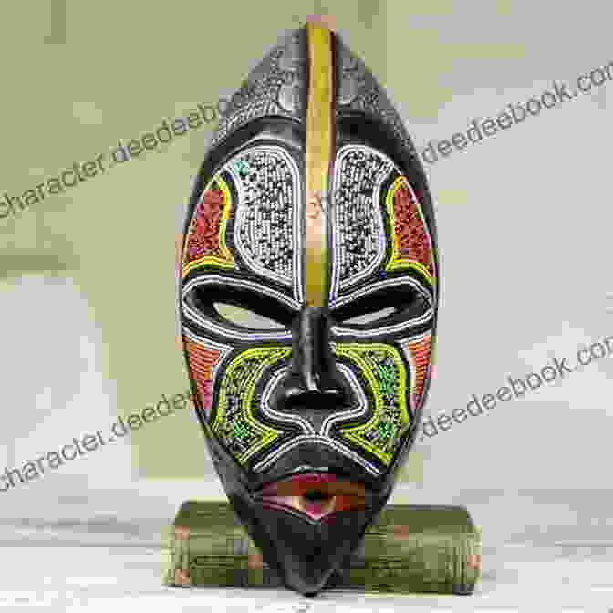 A Vibrant African Mask With Intricate Patterns Face And Mask: A Double History