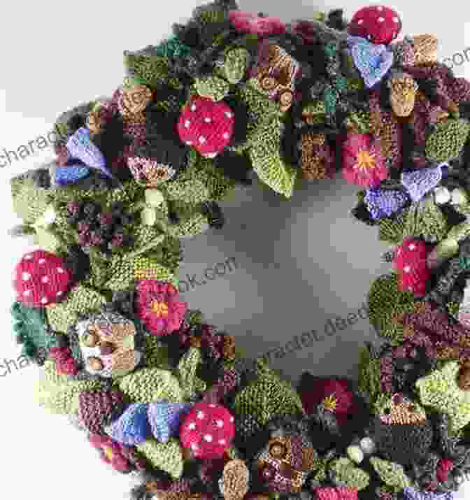 An Enchanting Crochet Wreath Featuring A Whimsical Woodland Scene With Adorable Animals And Delicate Foliage FREE PATTERNS CROCHET FALL WREATHS: Wreaths Add A Elegant Issue To Your Seasonal Decorations