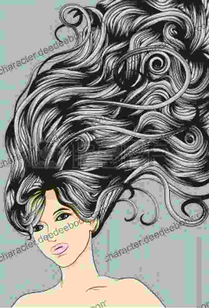 An Illustration Of A Young Woman With Long, Flowing Hair And A Wild, Untamed Gaze. Polly The Pagan: Her Lost Love Letters