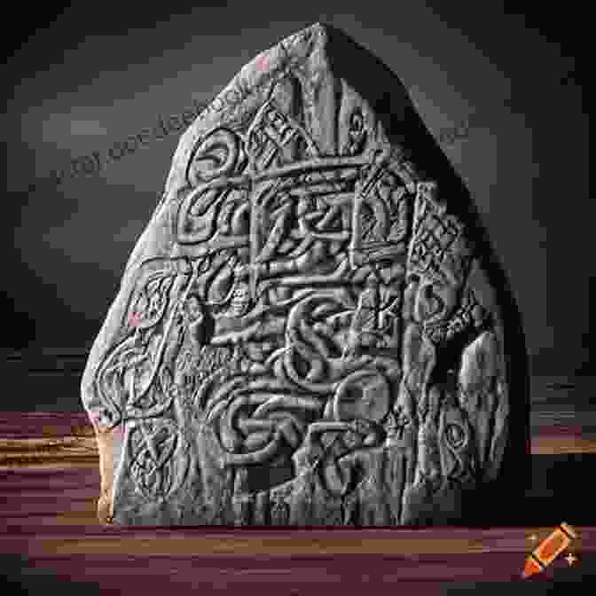 An Intricate Viking Runestone, Its Surface Covered With Ancient Runes, Offers A Glimpse Into Their Enigmatic Spiritual Beliefs. The Story Of The Vikings (Illustrated)