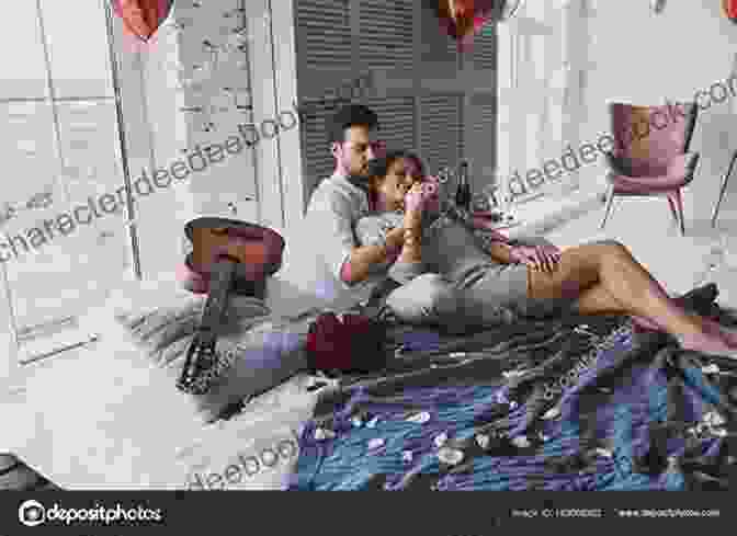 Couple Embracing Passionately While Lying Down On A Bed With A Backdrop Of City Skyline Lit By Twilight How Long Does It Take Week One (Contemporary Romance) (How Long Does It Take 1)
