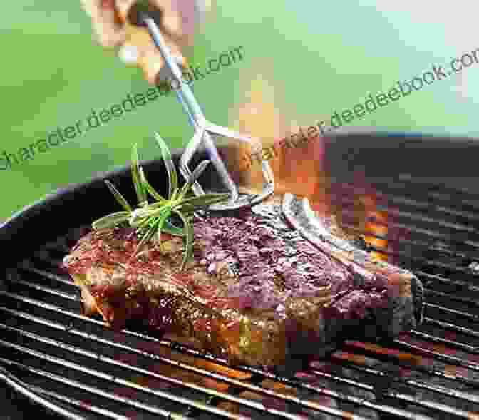 Photo Of A Chef Grilling A Steak On A Barbecue Steak Cookbook: The Great Recipes