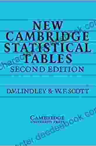 New Cambridge Statistical Tables D V Lindley